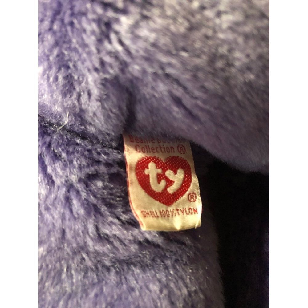 Ty purple Beanie‎ Baby Bear 2000 - Picture 6 of 7